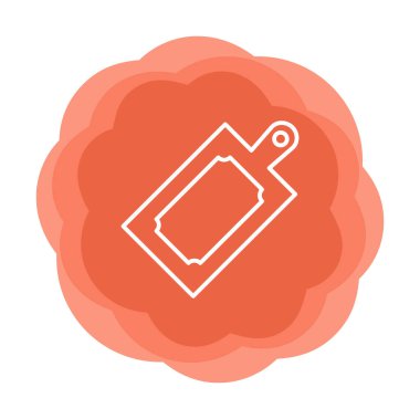 Kesme tahtası simgesi, vektör illüstrasyonu