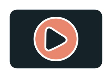 Oynatma düğmesi vektör çizimi