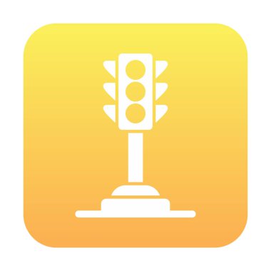 Trafik ışığı web simgesi illüstrasyonu