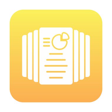 Görev Listesi web simgesi, vektör illüstrasyonu