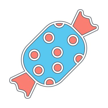 Şeker Web ikonu vektör illüstrasyonu