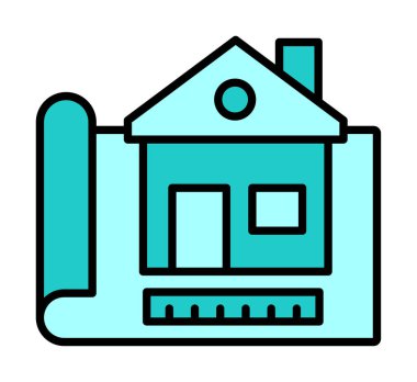 Vektör Yapı Çizim simgesi illüstrasyonu                                                    