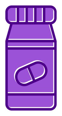 Hapları şişe simge vektör çizim