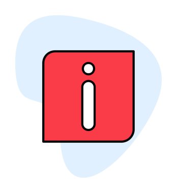 bilgi simgesi. bu daire beyaz bir arkaplanda izole edilmiş 