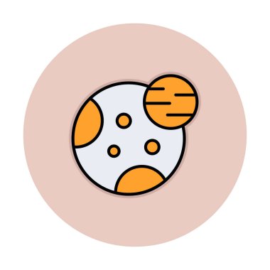 Gezegenler simgesi, vektör illüstrasyonu