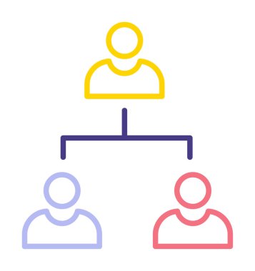 Çalışma Yönetimi vektör simgesi modern basit illüstrasyon