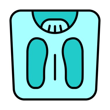 Ağırlık Ölçekleme simge vektör illüstrasyon grafik tasarımı