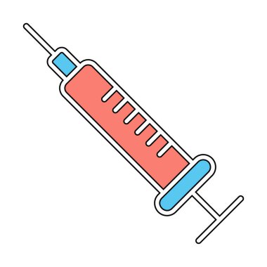 Enjeksiyon Virüsü simgesinin vektör çizimi