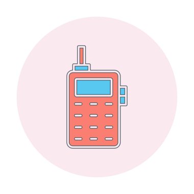 eski telefon simgesini, vektör çizim