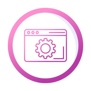 Tarayıcı Simge vektör çizimi ayarlanıyor