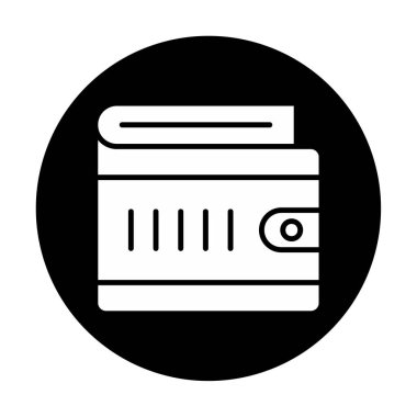 cüzdan vektör simgesi basit illüstrasyon