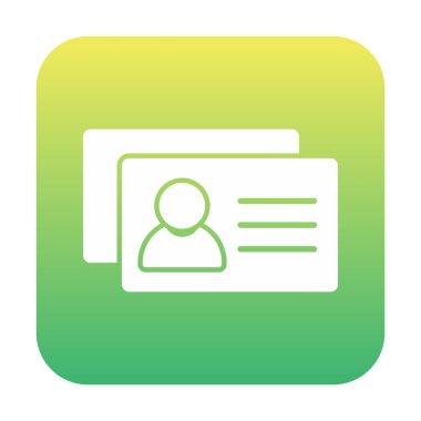 İş Kartları arka planda basit web simgesi. 