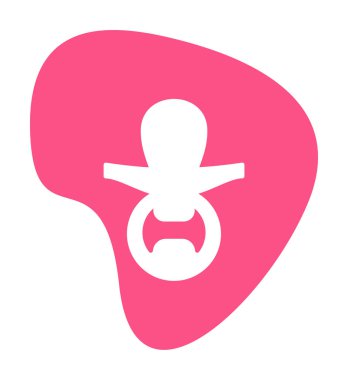 Emzik simgesi web basit illüstrasyon