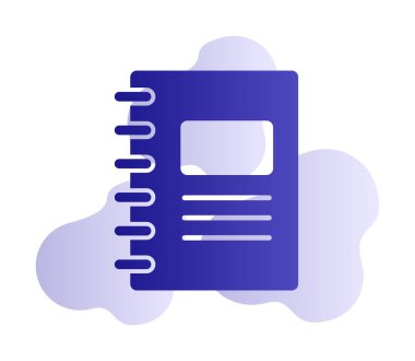 Not defteri web simgesi, vektör çizim