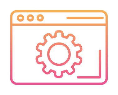 Tarayıcı Simge vektör çizimi ayarlanıyor