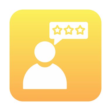 Müşteri İncelemesi, geribildirim ikonu vektör çizimi