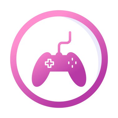 Basit bir oyun alanı simgesi, renkli kontrol simgesi. Vektör illüstrasyonu