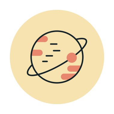 Gezegenler simgesi, vektör illüstrasyonu