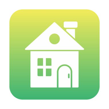 ev vektörü kabartma gradyanı simgesi