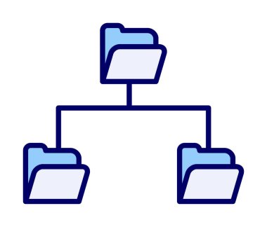 Basit Dizin Paylaşımı, vektör illüstrasyonu