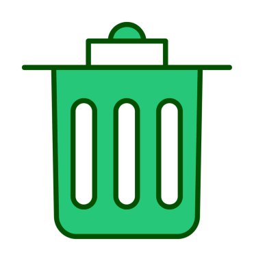 Çöp kutusu simgesi, Sembolü Sil, vektör illüstrasyonu