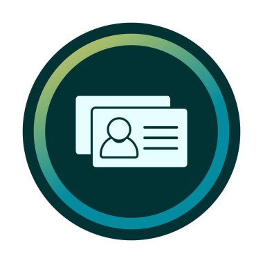 İş Kartları arka planda basit web simgesi. 