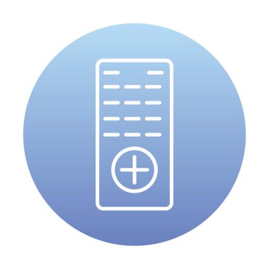 Uzaktan Denetim simgesi, vektör illüstrasyonu 