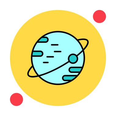 Gezegenler simgesi, vektör illüstrasyonu