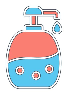 Bebek Şampuan ikonu vektör illüstrasyonu