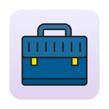 evrak çantası simgesi izole edilmiş web illüstrasyonu