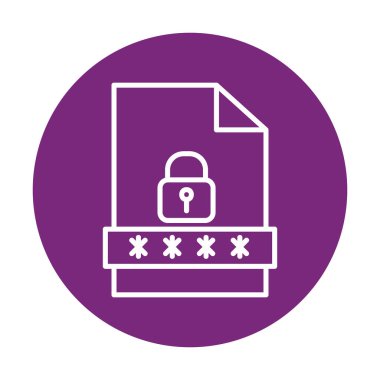 Dosya Parolası vektör çizimi