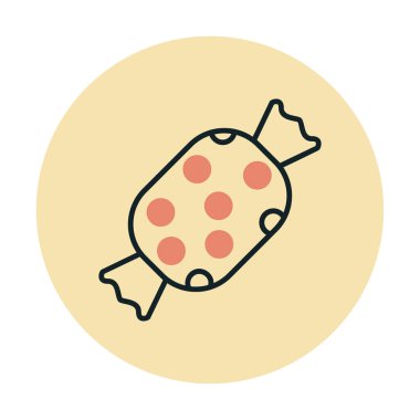 Şeker Web ikonu vektör illüstrasyonu