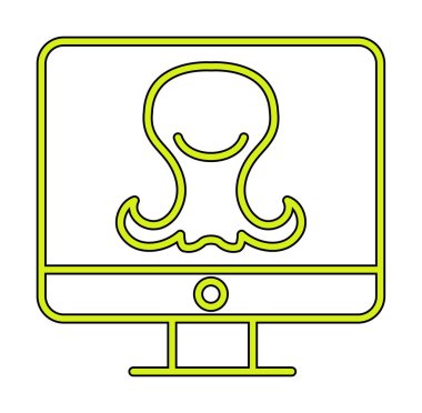 Uzaylı Araştırma simgesi vektör illüstrasyonu