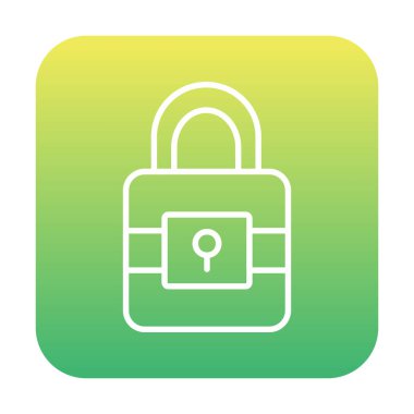 Beyaz arkaplanda asma kilit vektör çizimi