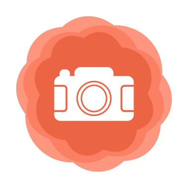 Kamera. Web simgesi basit illüstrasyon 