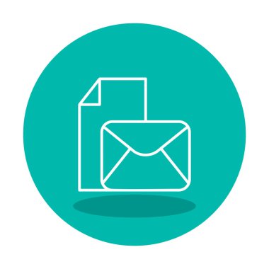 posta simgesi, vektör illüstrasyonu   