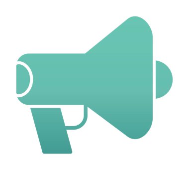 megafon simgesi, vektör illüstrasyonu