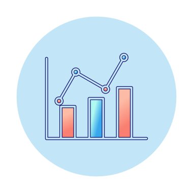Grafik. Web simgesi basit illüstrasyon 