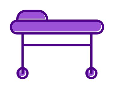 Sedye ağ simgesi, vektör illüstrasyonu