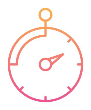 Saat, zamanlayıcı simgesi vektör çizimi 