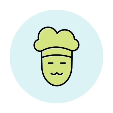 Şef simge vektör illüstrasyonu