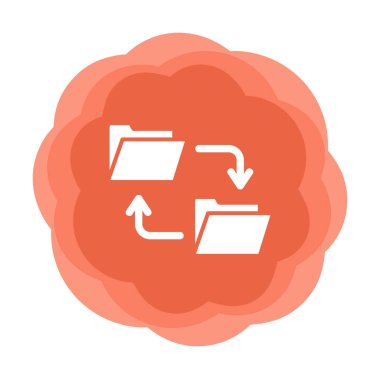 Basit Veri Aktarımı simgesi, vektör illüstrasyonu