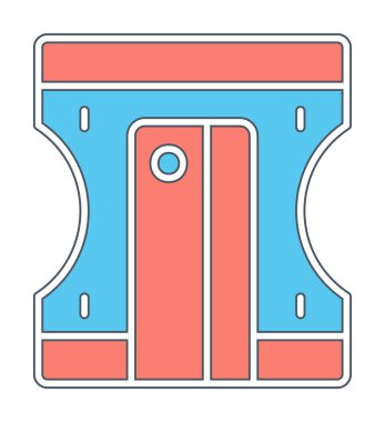 Kalem kalemtıraş simge vektör çizim