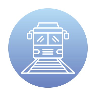 tren simgesi vektör illüstrasyonu 