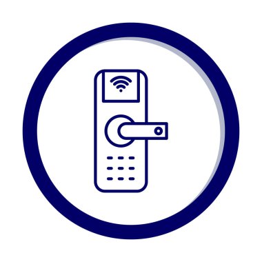 Akıllı Kapı simgesi vektör çizimi