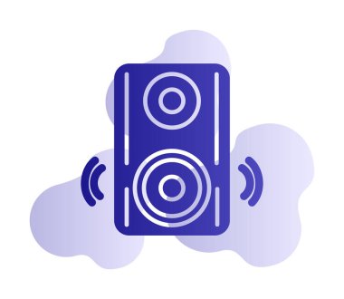 hoparlör simgesi, vektör illüstrasyonu basit tasarım