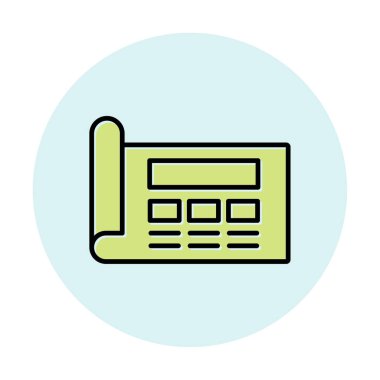 Şablon simgesi, vektör illüstrasyonu basit tasarım