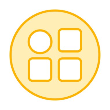 Menü web simgesi, vektör çizim