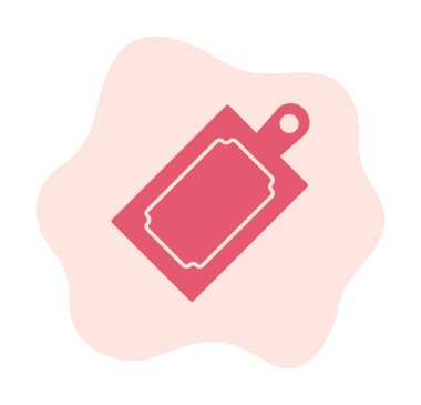 Kesme tahtası simgesi, vektör illüstrasyonu