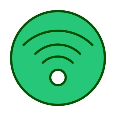 wifi simgesi, vektör illüstrasyonu basit tasarım